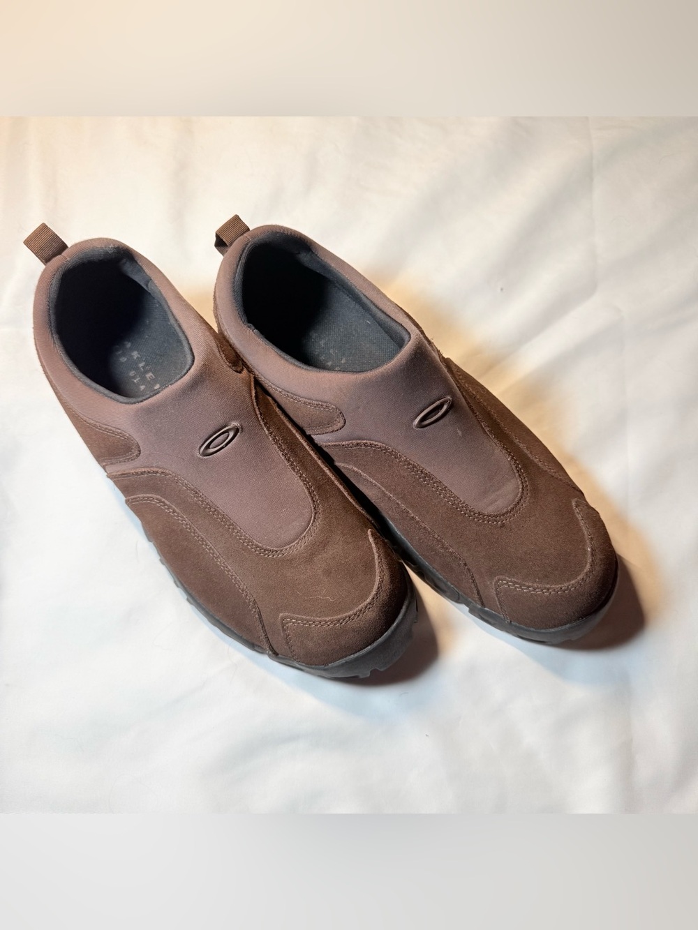Oakley Teeth 2 Brown Suede Slip-On Mule Shoes Men’s US 9 / EUR 42.5 Y2K Vintage